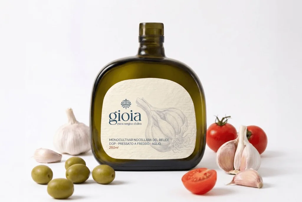 Nocellara del Belice all'Aglio — Gioia Olive, Campobello di Mazara